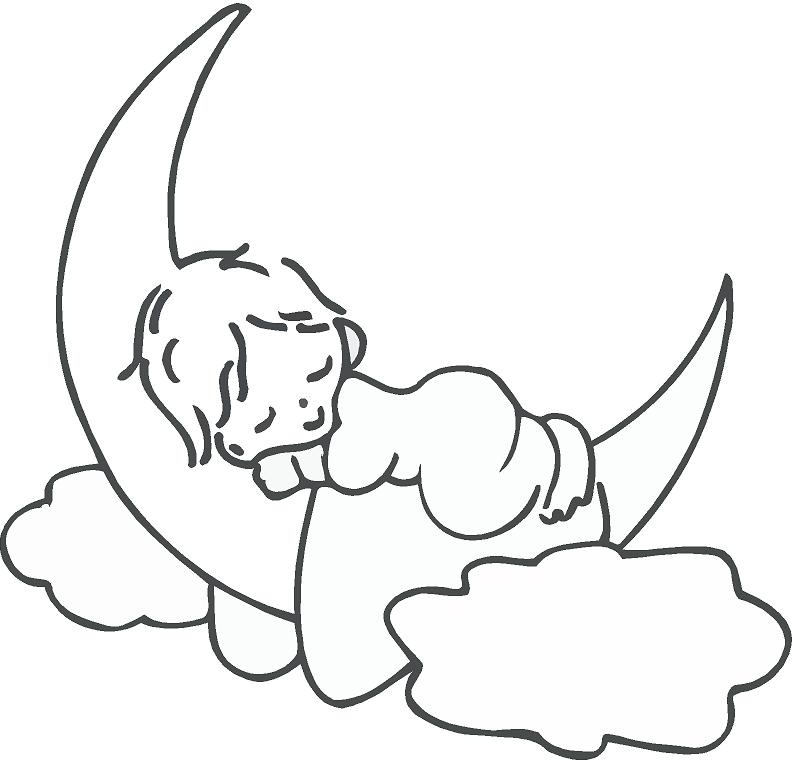 sleep: Download Sleeping Clipart Black And White Background