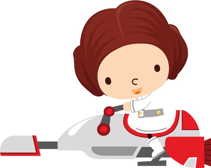 Cute baby star wars characters clipart.