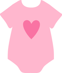 Pink Baby Dress Clipart.