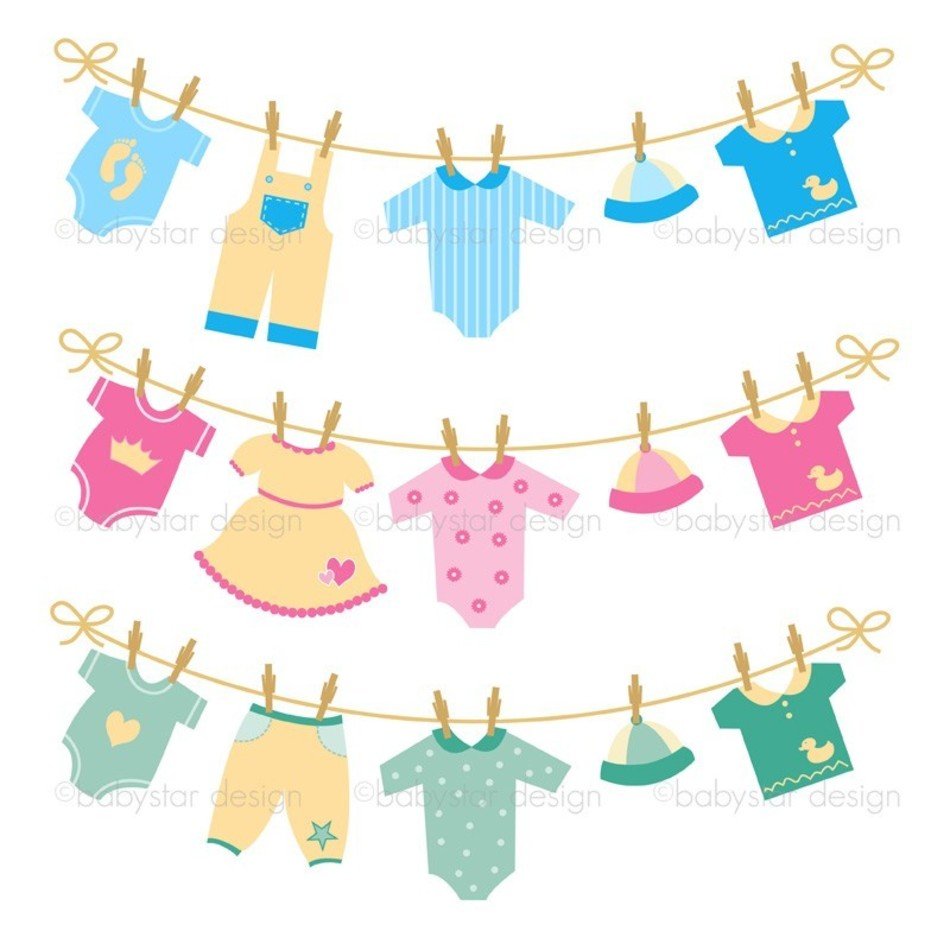 Baby Clothes Clip Art N19 free image.