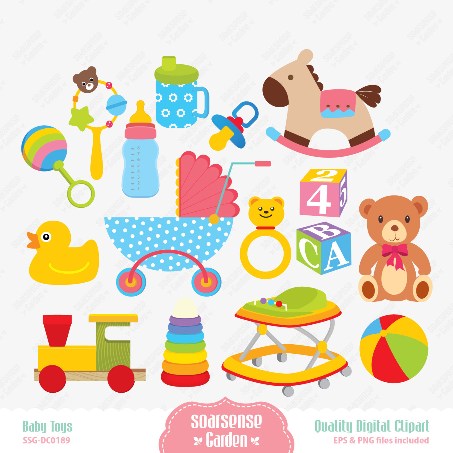 59+ Baby Toy Clipart.