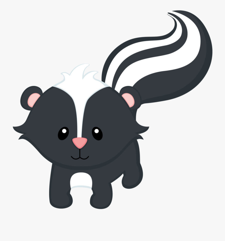 Woodland Skunk Baby Animals Clipart.