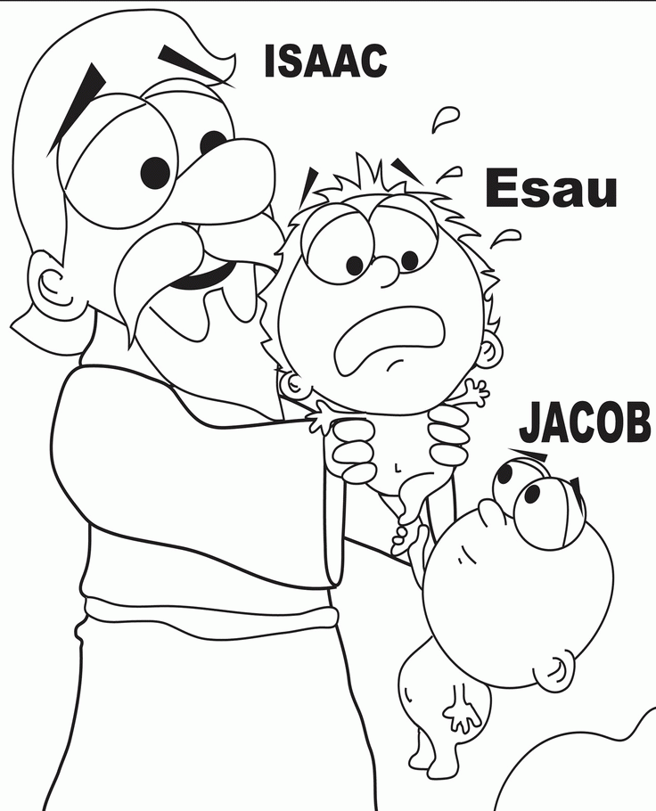Free Free Coloring Pages Jacob And Esau, Download Free Clip.