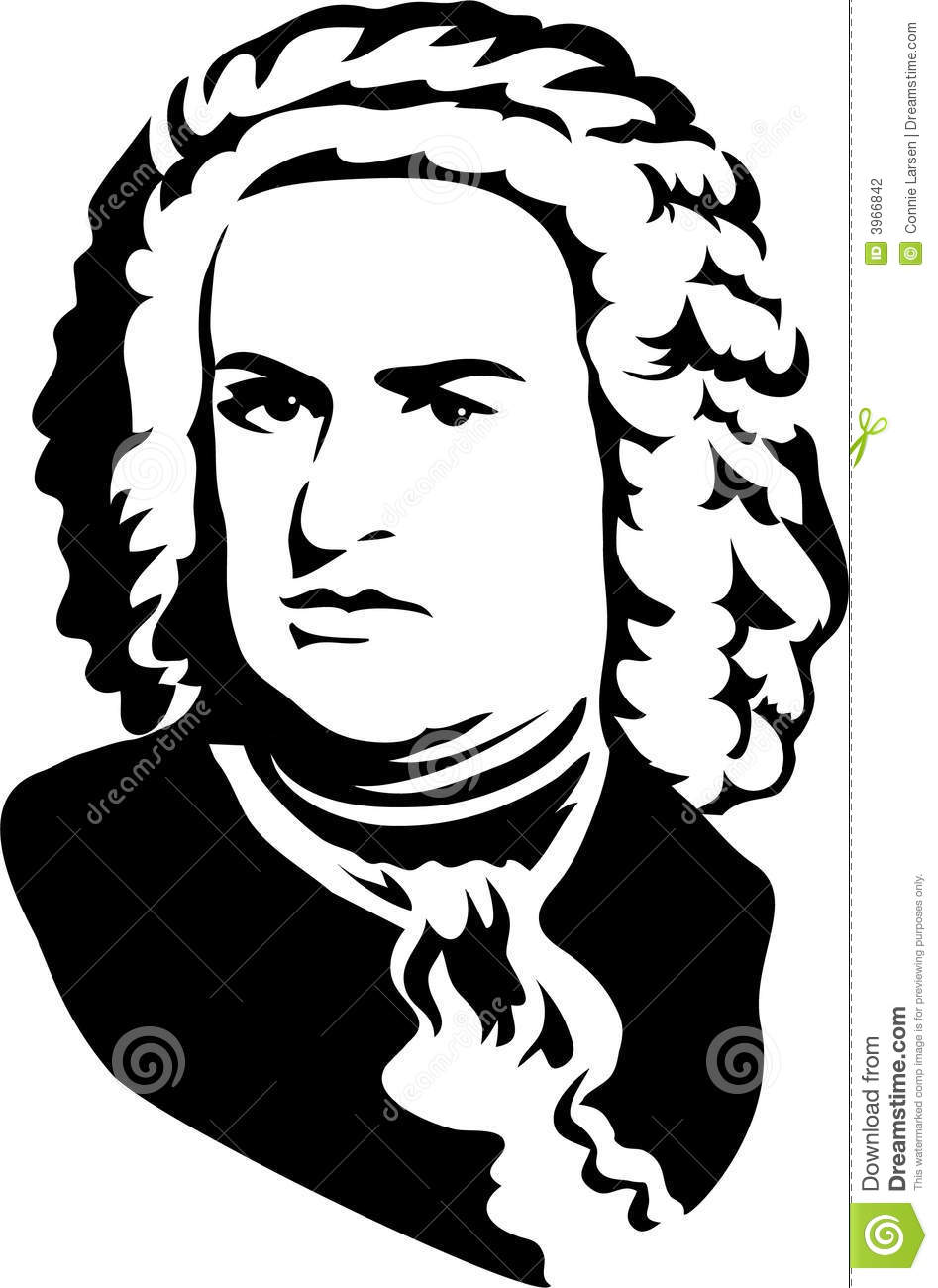 Bach clipart.