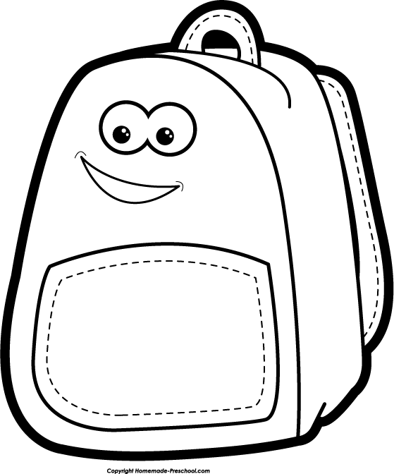 Back To School Clip Art Black And White.