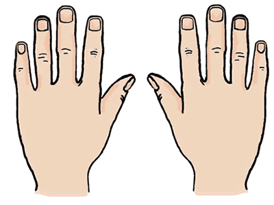 Back Of Hands Clipart.