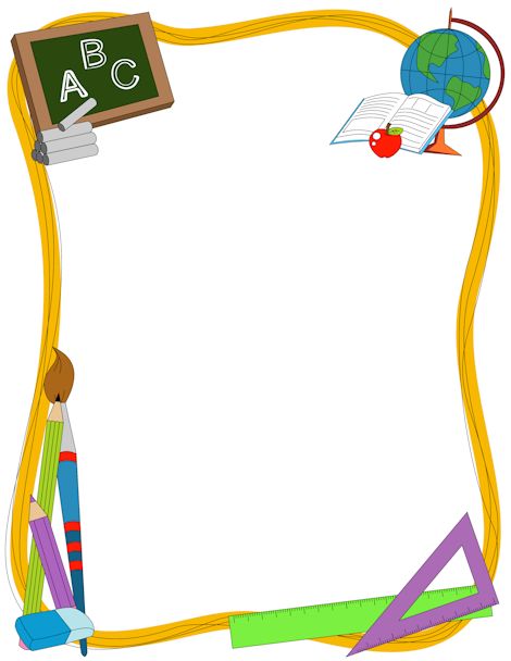 Back To School Clipart Frames.