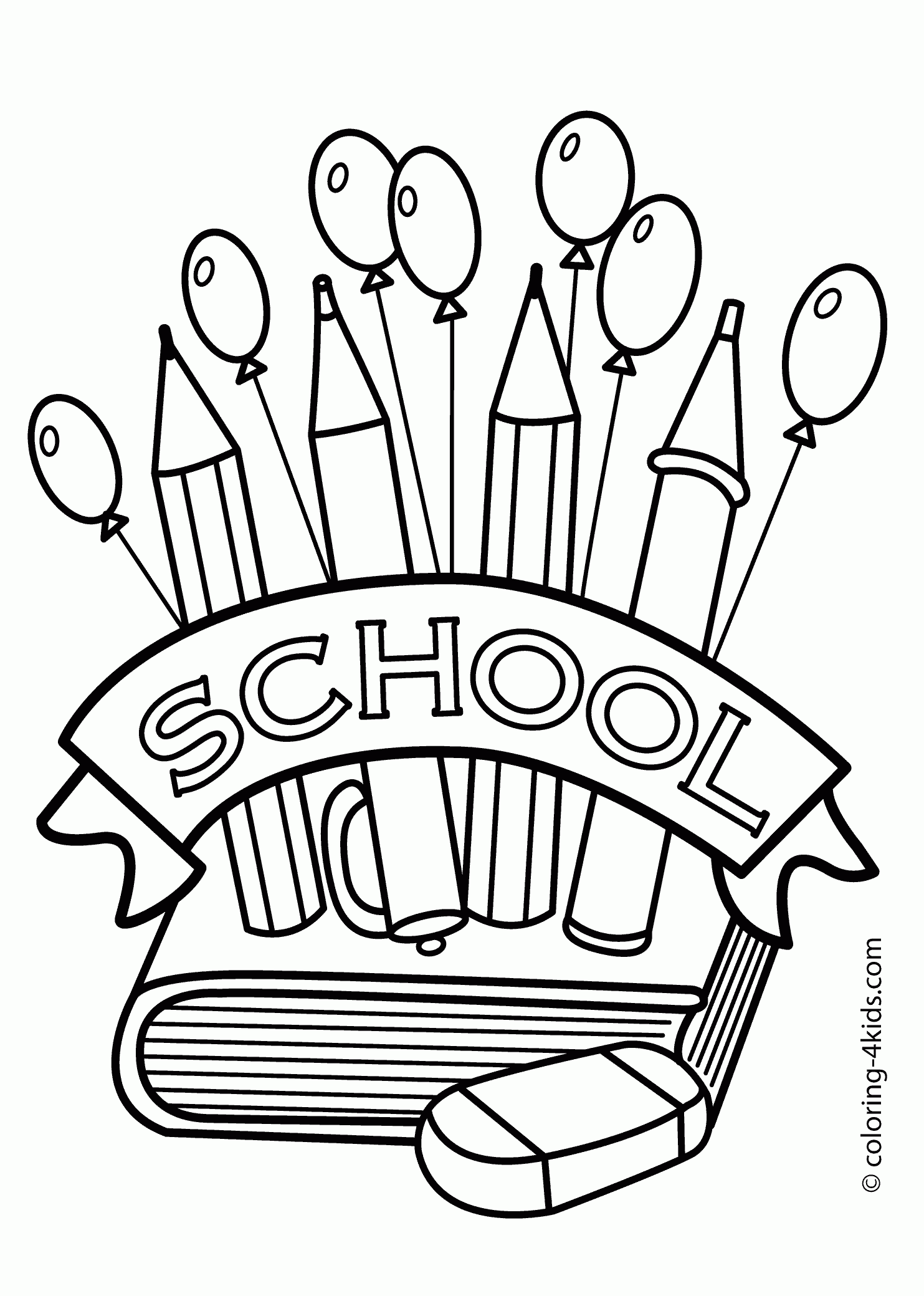 First Day Of School Clipart Black And White.