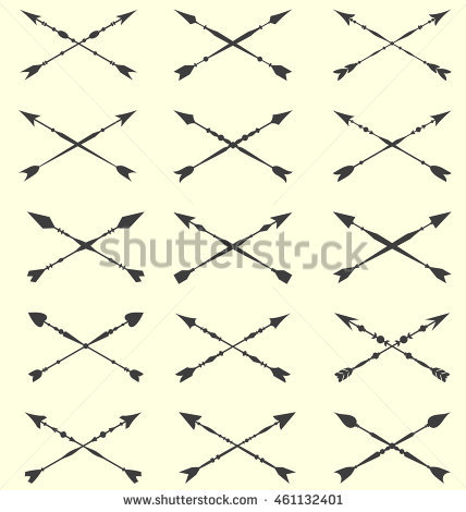 Arrow Clip Art Set On White Stock Vector 461873074.