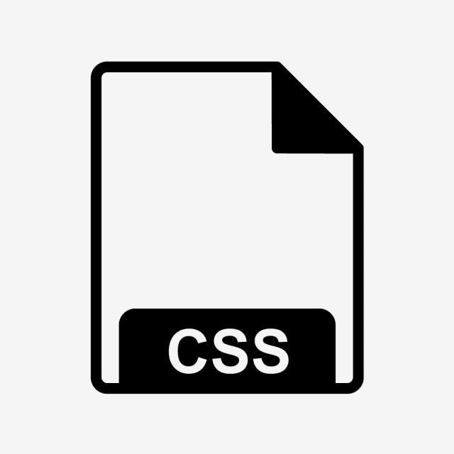 Vector CSS Icon, File, Format, File Format PNG and Vector with.