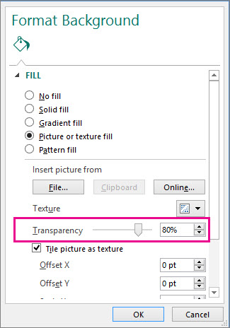 Make a background transparent using Publisher.