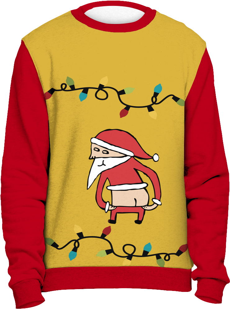 On Sale Bad Santa Ugly Christmas Sweater.