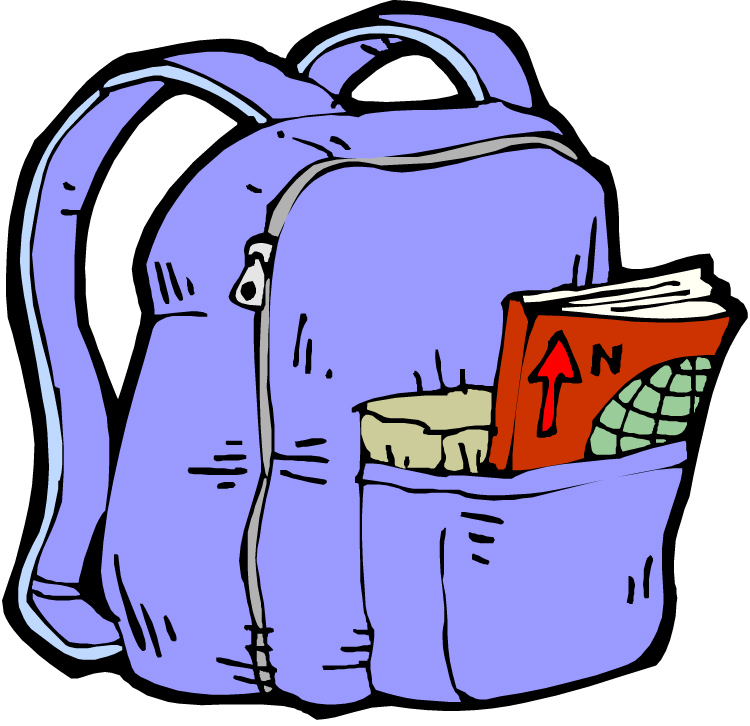 School Bag Backpack Clip Art.