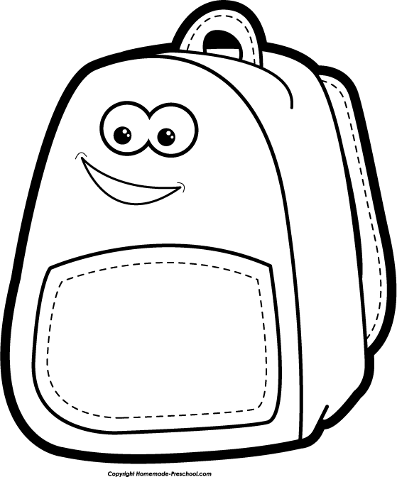 backpack outline clipart black and white 20 free Cliparts | Download ...