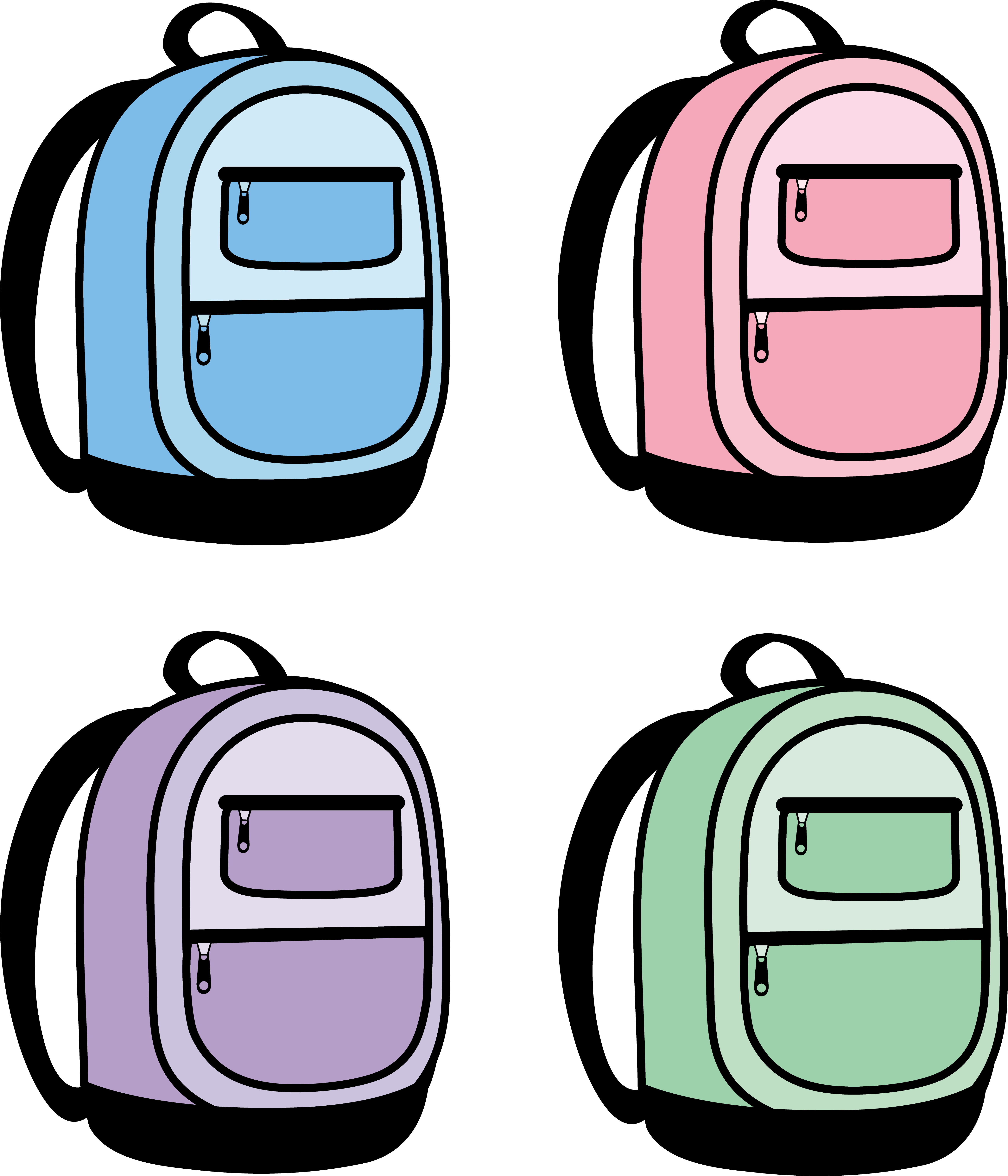 School Backpack Clipart.