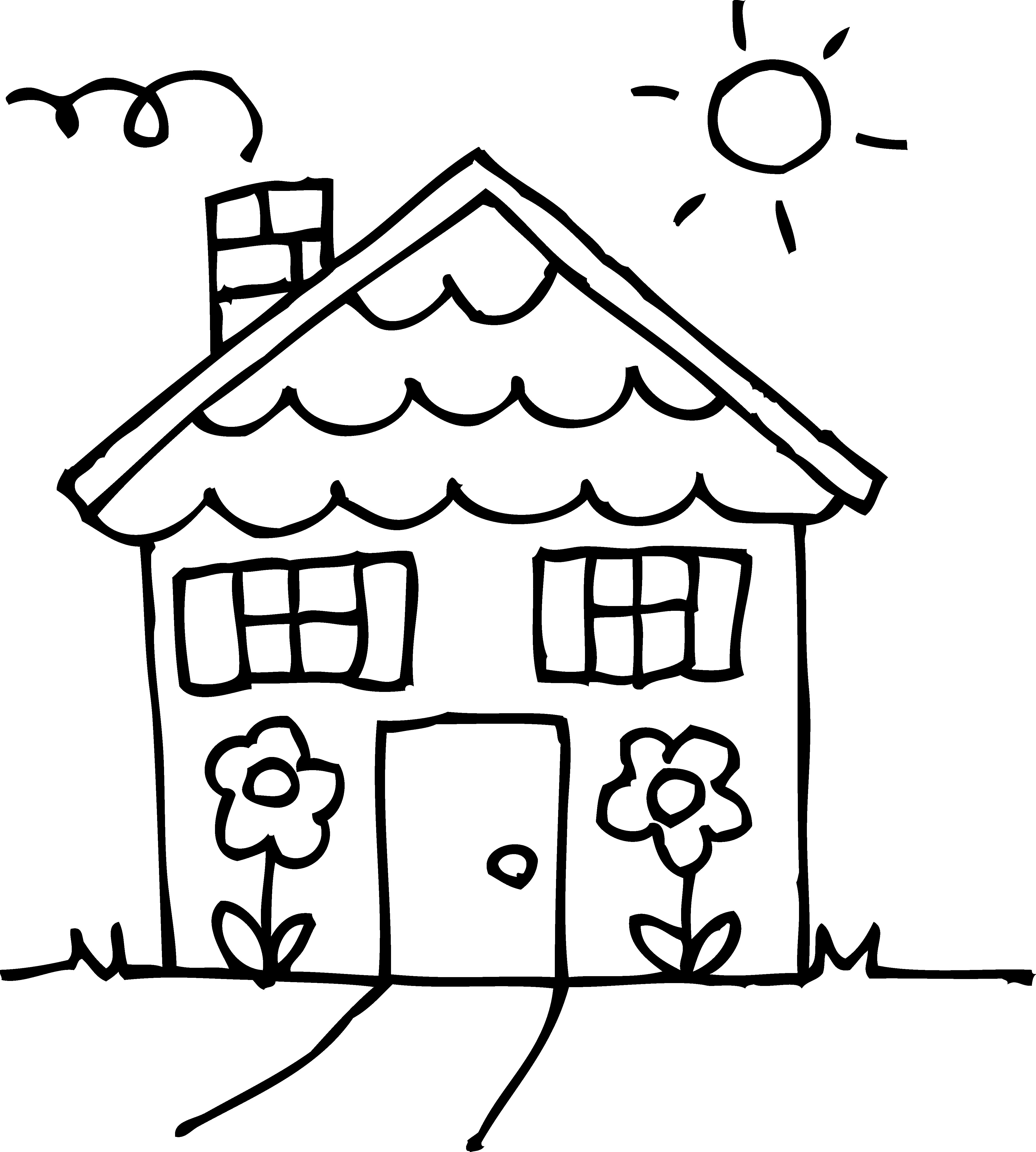 Free Backyard Clipart Black And White, Download Free Clip.