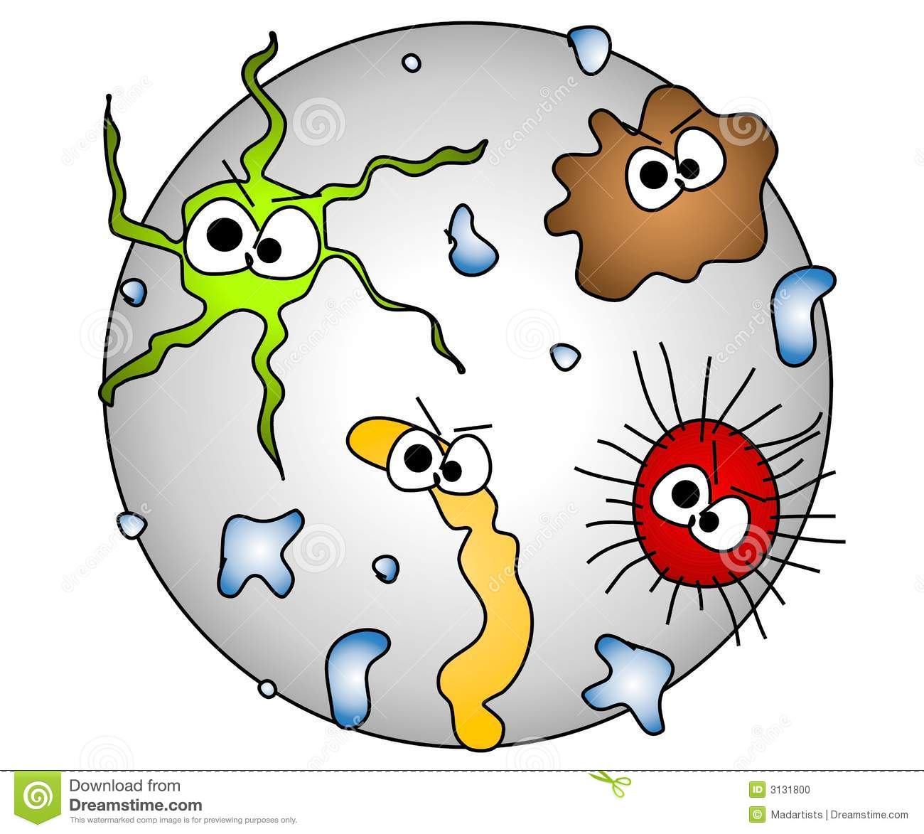 212 Germs free clipart.