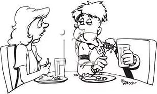 Bad Table Manners Clip Art
