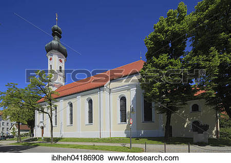 Pictures of Muhlfeldkirche, Mariahilf pilgrimage church, Bad Tolz.