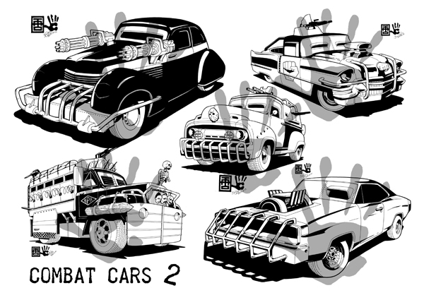 Badass gunslingers and lethal combat cars 2.