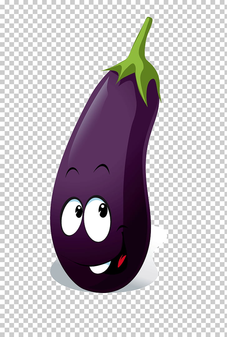 Vegetable Cartoon , eggplant PNG clipart.