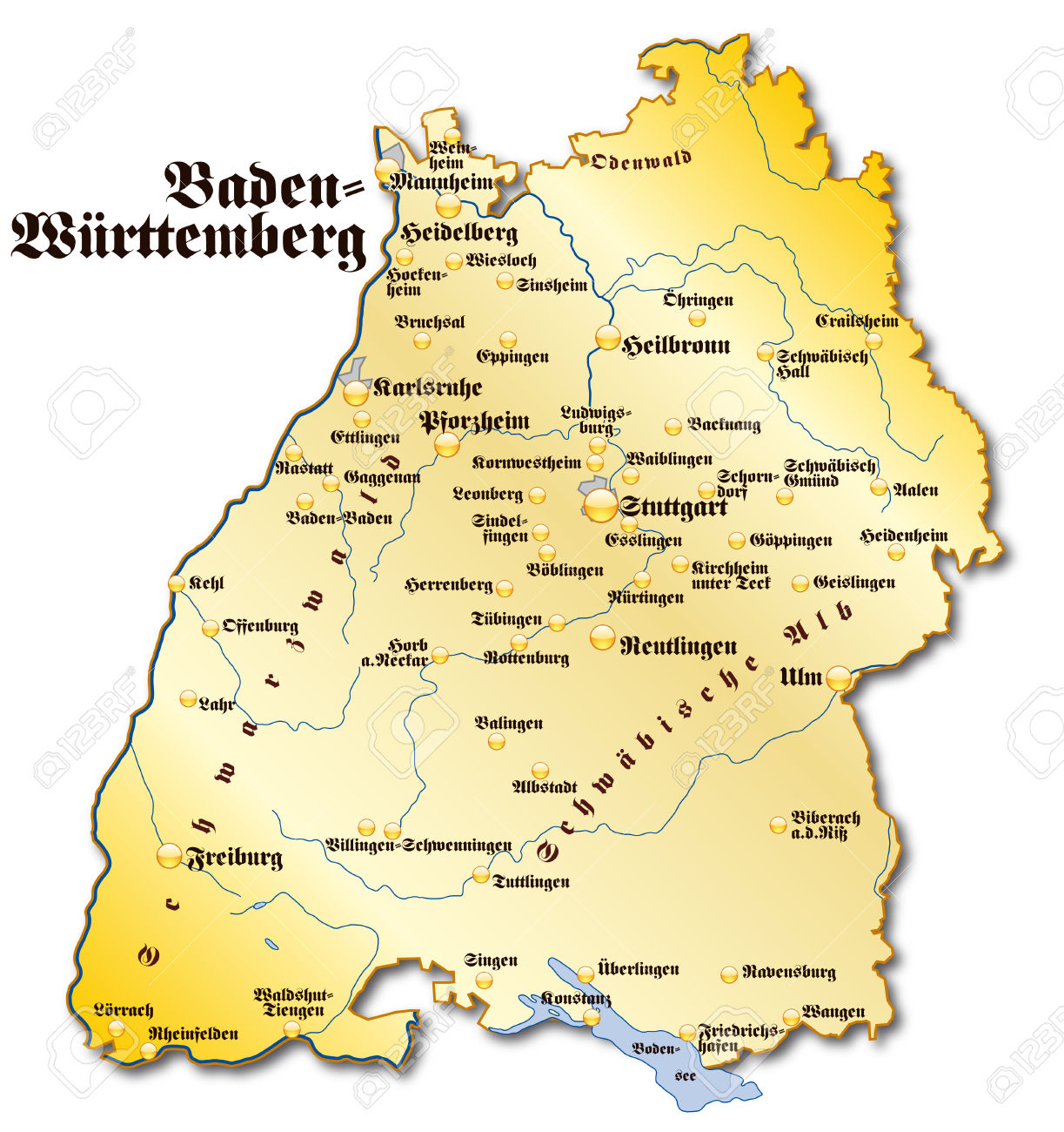 Map Of Baden.