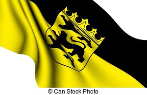 Clipart of Flag of Baden.