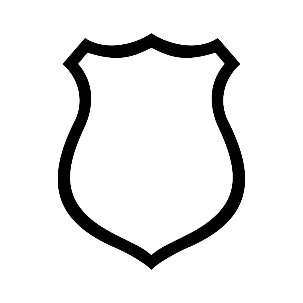 642 Police Badge free clipart.