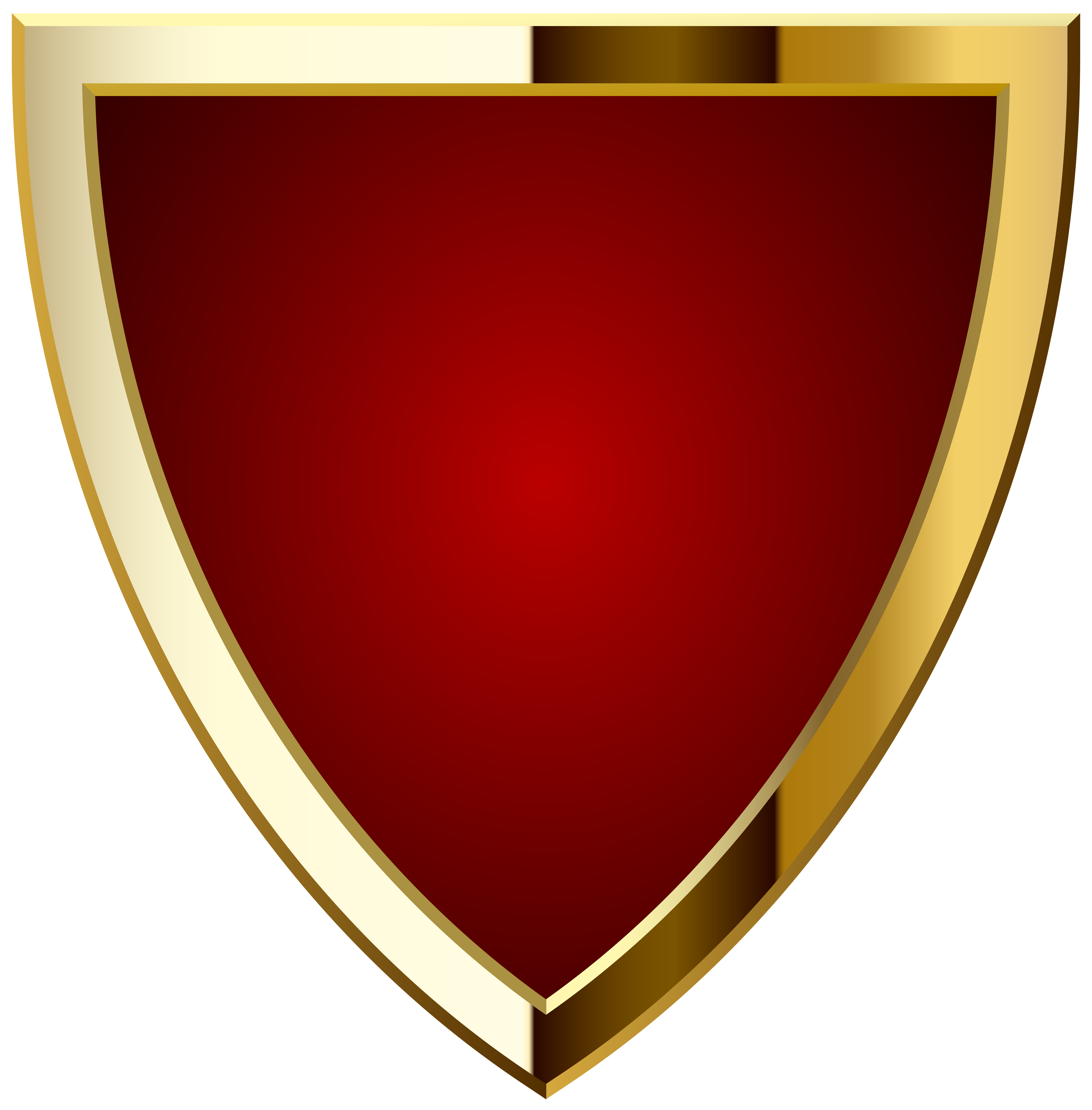 Red Badge PNG Transparent Clip Art Image.