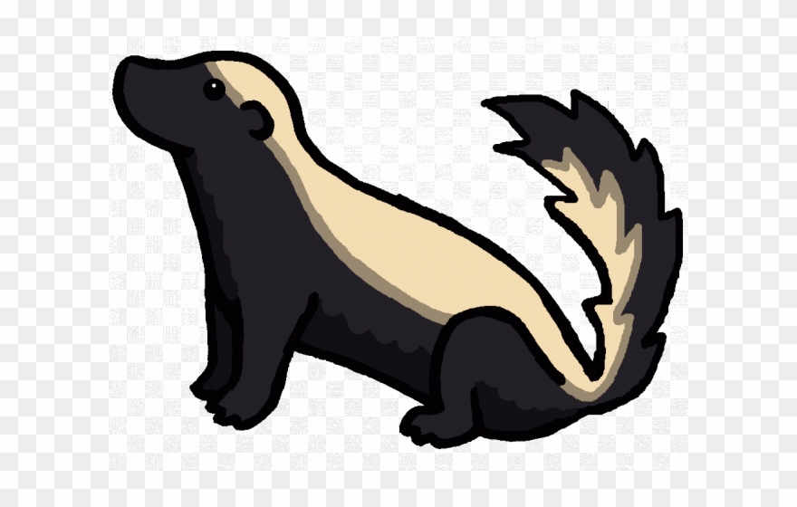 Clip Art Black And White Library Badger Clipart.