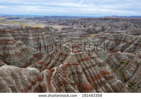 Scenic View Badlands National Park South Stock Photo 106385135.