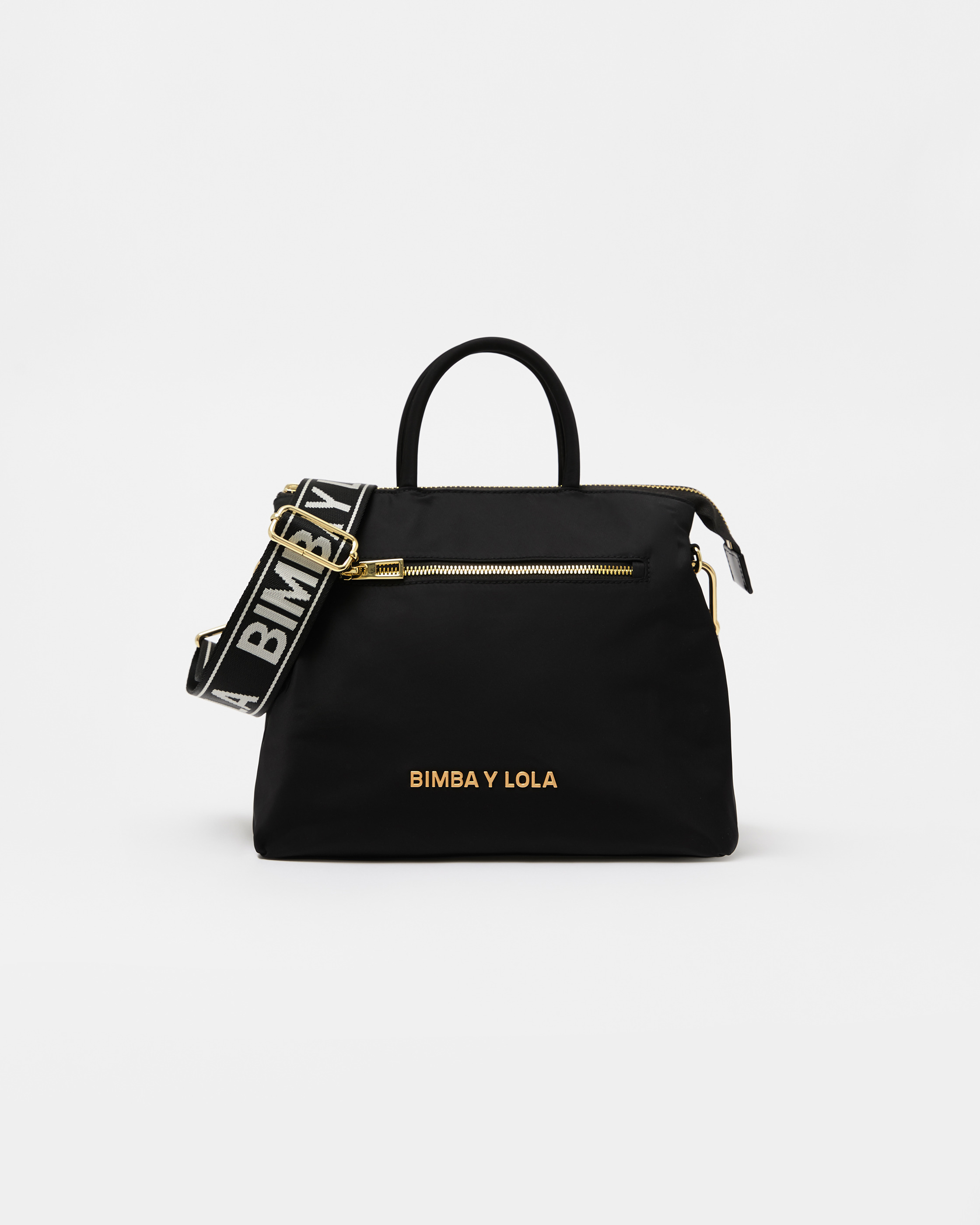 M BLACK TOTE BAG LOGO.