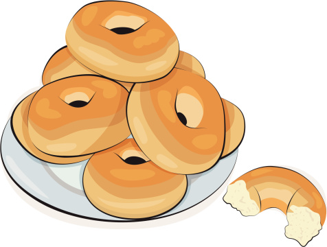 Free Clip Art Bagels And Coffee.