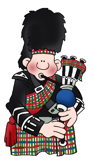 Scottish Bagpipe Player Clipart #1.