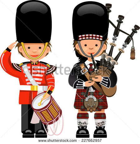 scottish bagpipe player cartoon free clipart