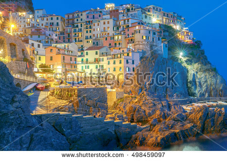 Ligurian Villages Stock Photos, Royalty.