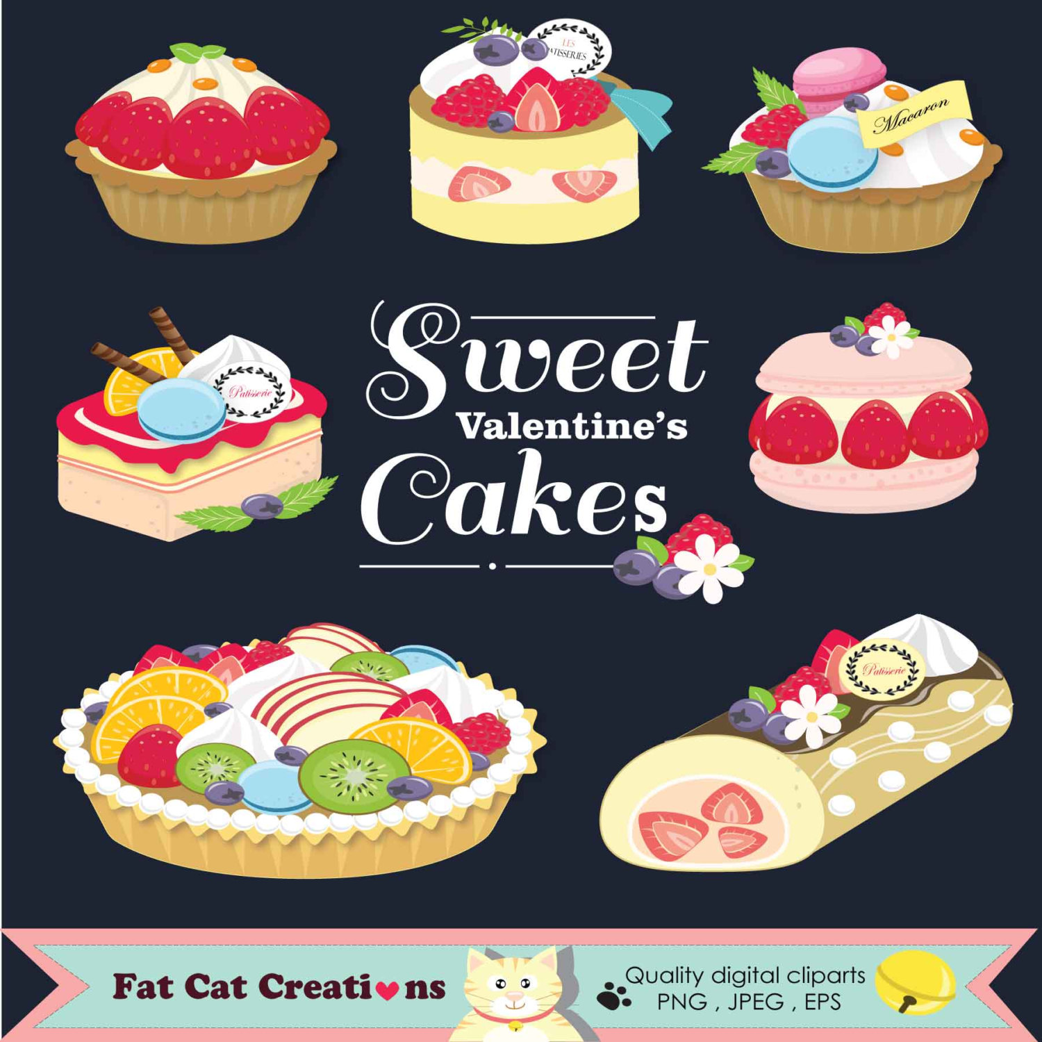 Pastries clipart.