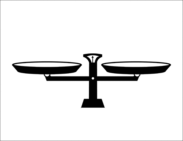 Balance Beam Scale My Life Your Will Clipart.