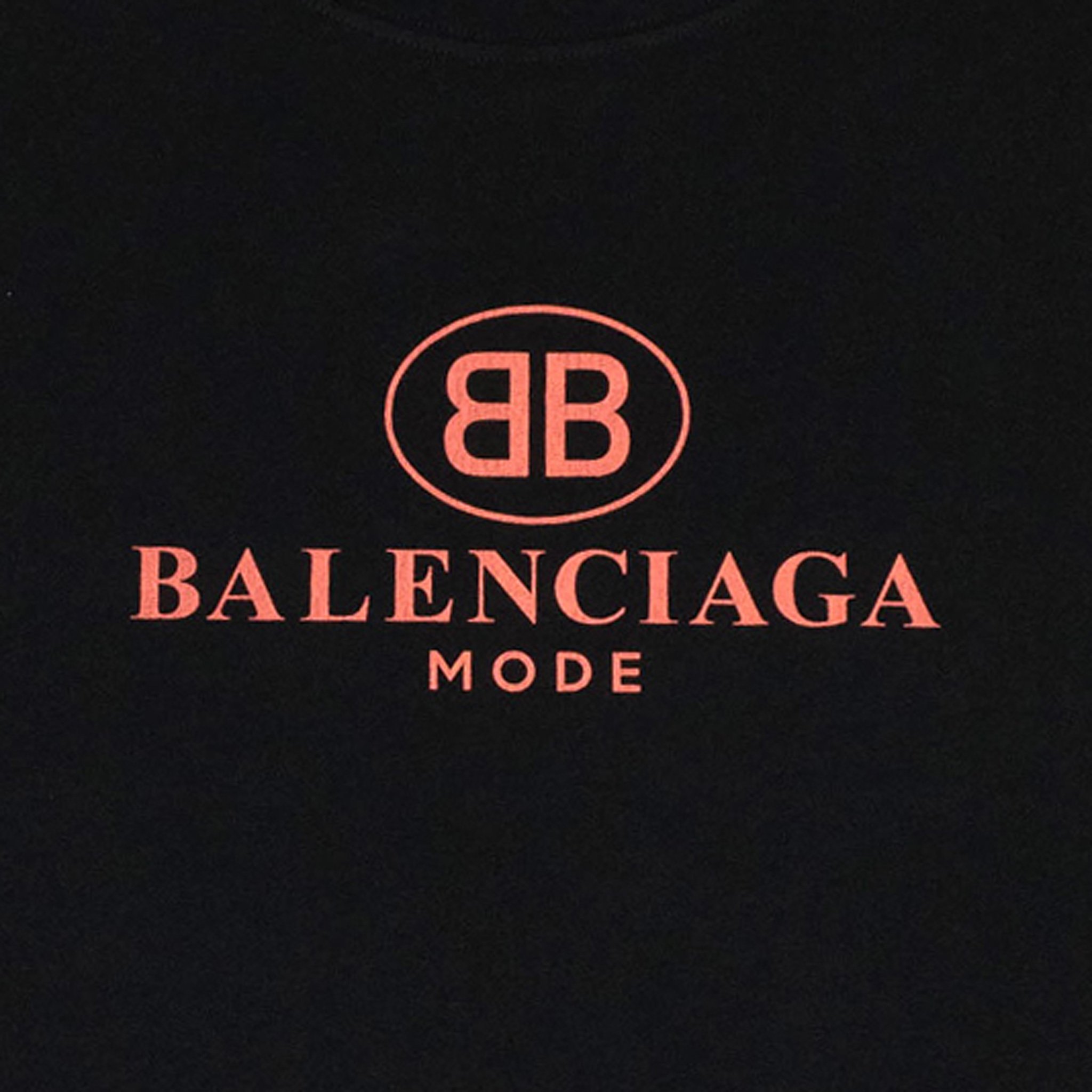 Balenciaga BB Mode T Shirt Black Pink.