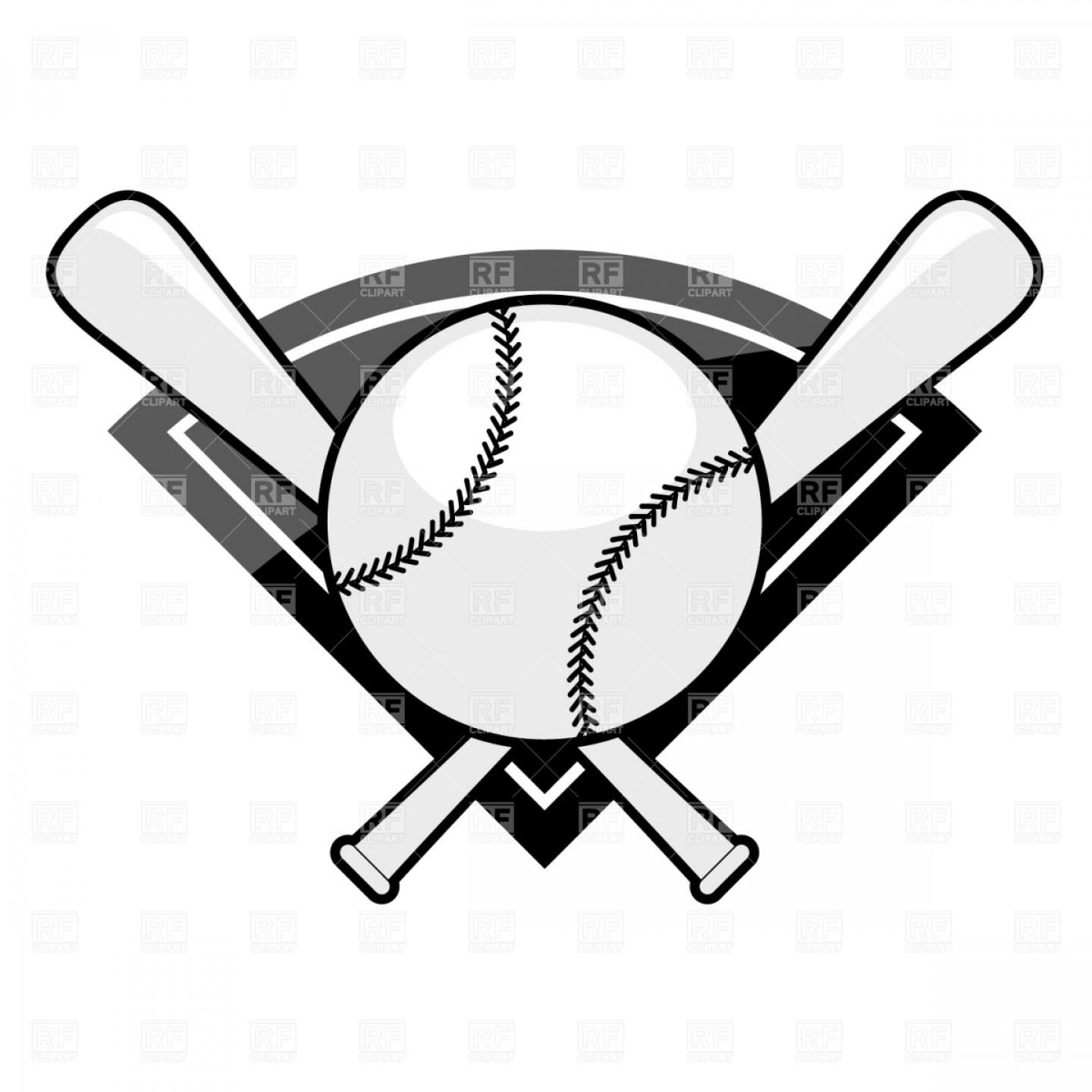 Top 10 Baseball Emblem Bat And Ball Vector Clipart Cdr.