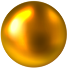 Gold Ball Free PNG Clip Art Image.