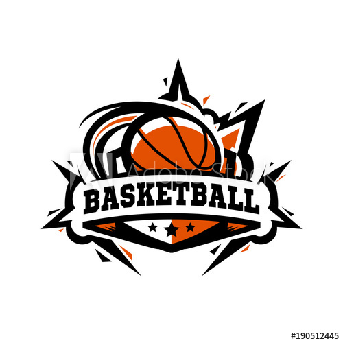 Swoosh Basketball Ball Logo.