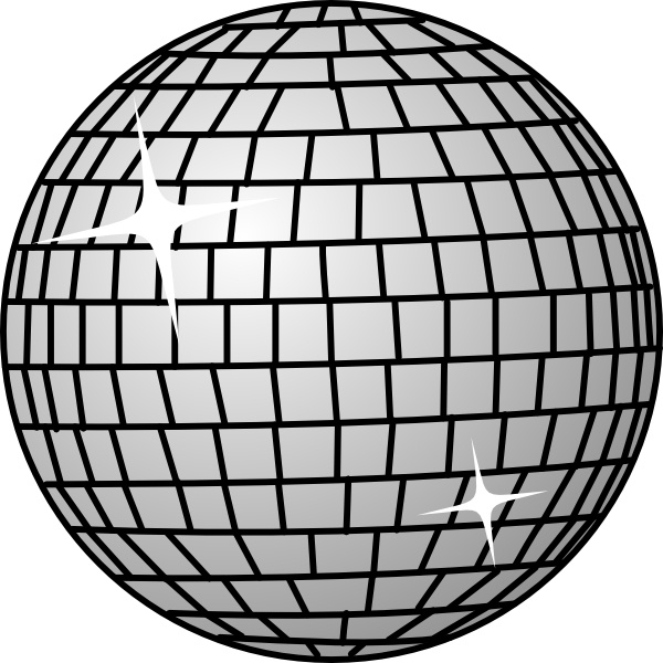 Disco Ball clip art Free vector in Open office drawing svg ( .svg.