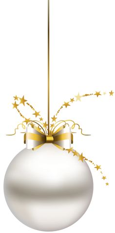 Large Transparent Three Christmas Ball Ornaments Clipart.