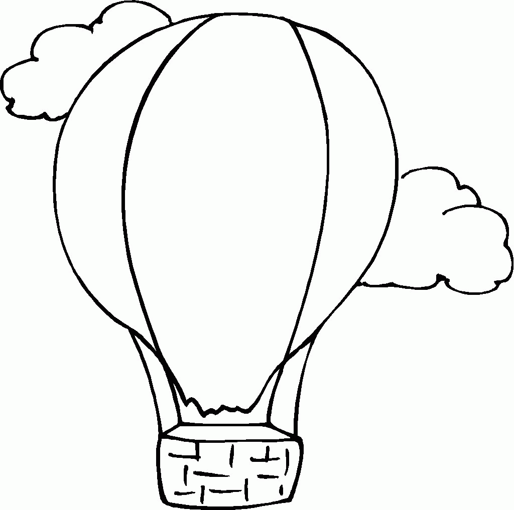 Free Hot Air Balloon Coloring Pages Free Printable, Download.
