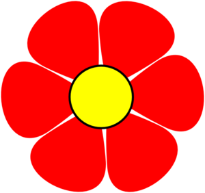 Red Flower Clipart.
