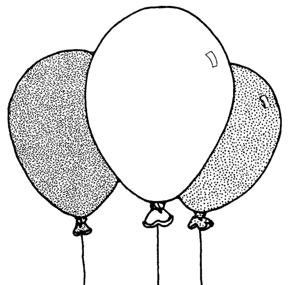 ballon outline clipart black and white 20 free Cliparts | Download