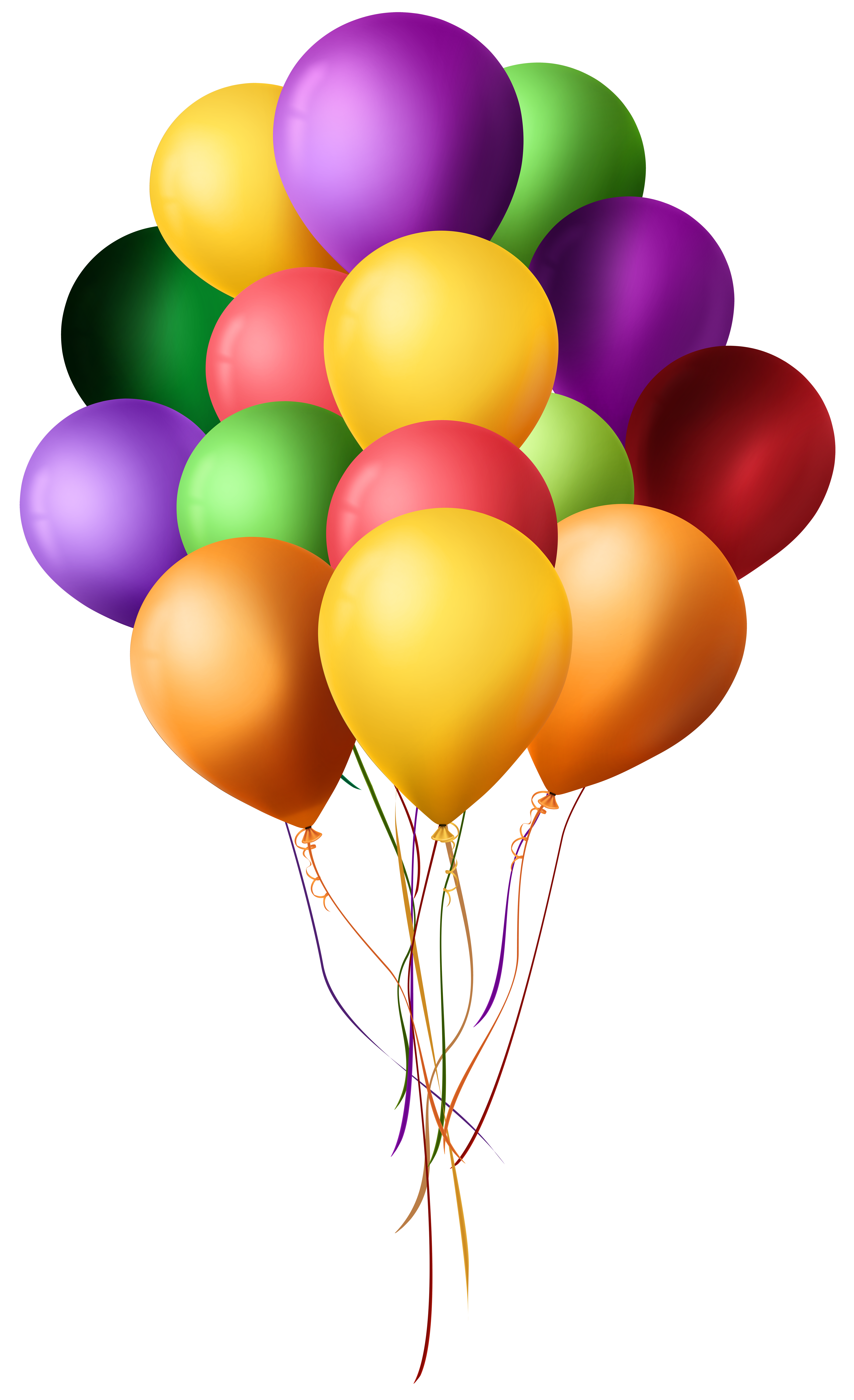Bunch of Balloons PNG Clip Art.