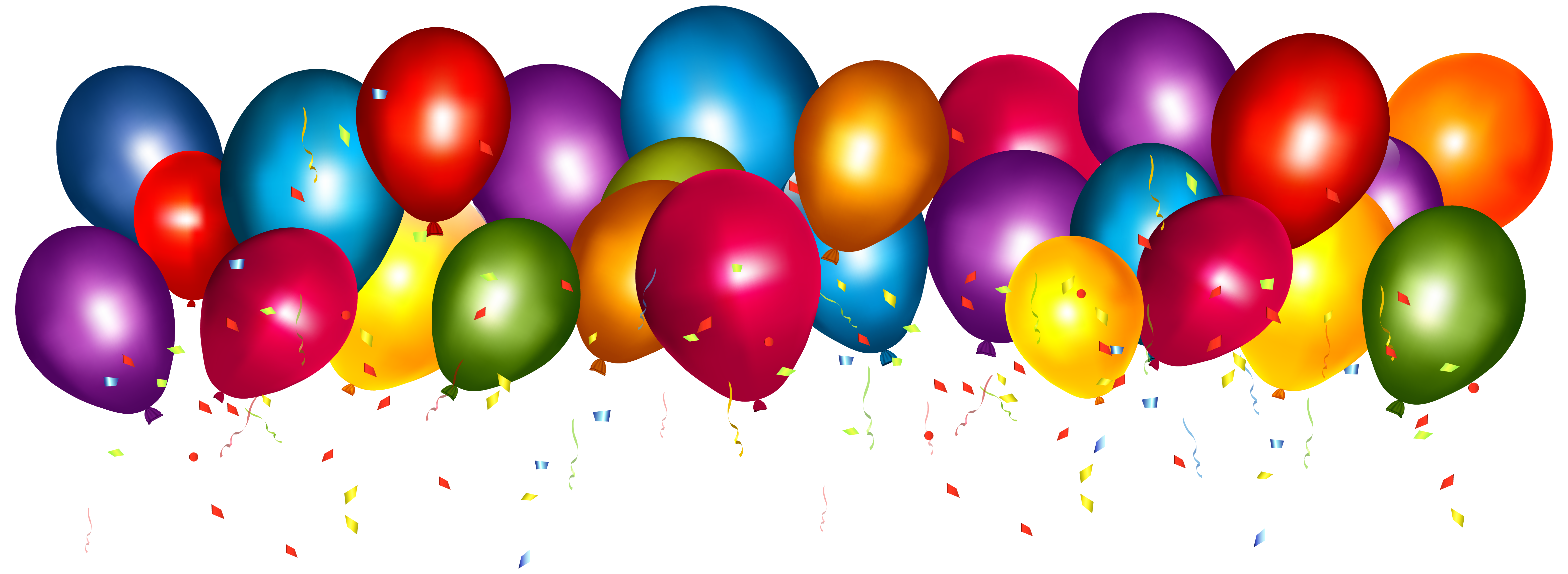 Birthday Balloons Border Png