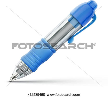 Clip Art of ballpoint pen k12539458.
